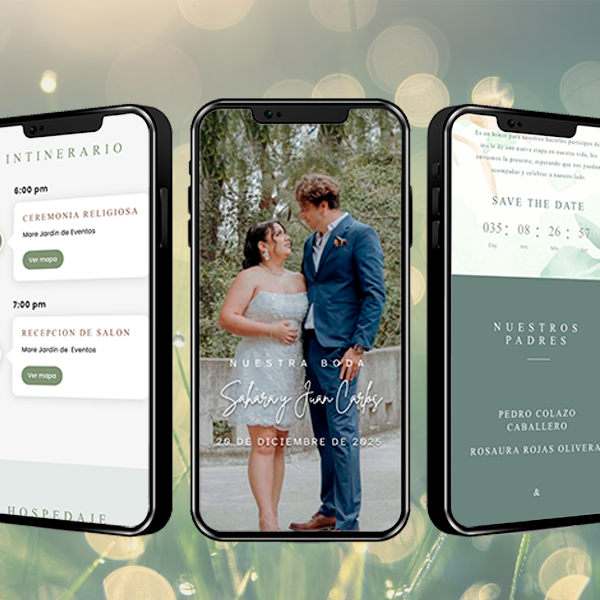 Ventajas de Invitaciones Digitales para Boda!